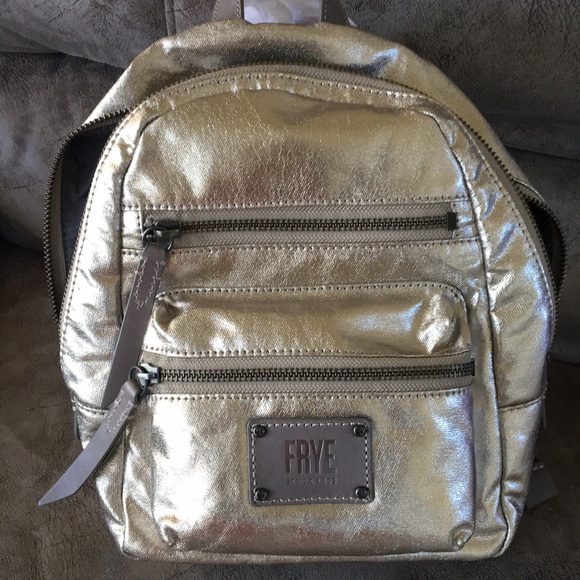 Frye Metallic Silver Backpack - Picture 4 of 6